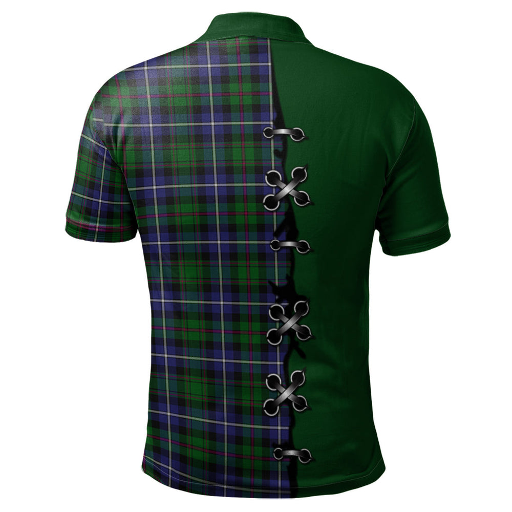 Clan MacRow Hunting Tartan Polo Shirt - Lion Rampant And Celtic Thistle Style WC60 MacRow Hunting Tartan Tartan Polo