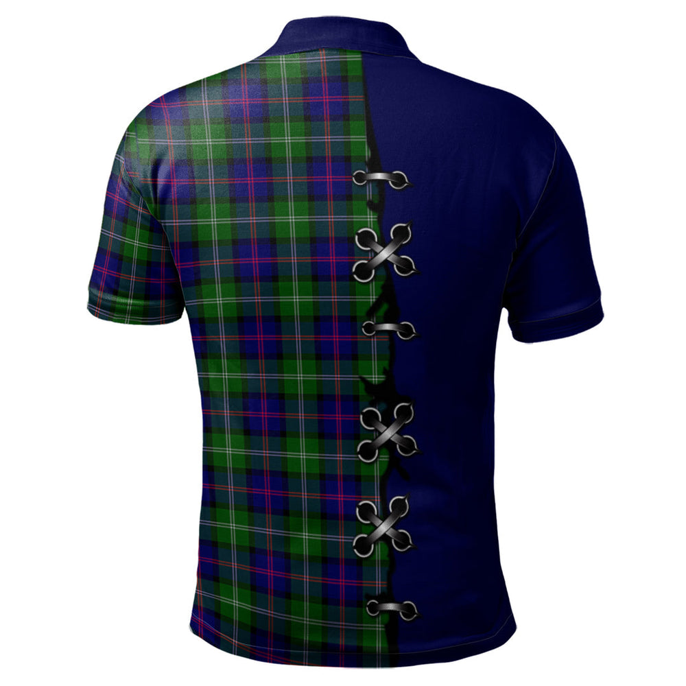 Clan MacThomas Modern Tartan Polo Shirt - Lion Rampant And Celtic Thistle Style KQ40 MacThomas Modern Tartan Tartan Polo