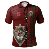 Clan Matheson Dress Tartan Polo Shirt - Lion Rampant And Celtic Thistle Style PZ18 Matheson Dress Tartan Tartan Polo