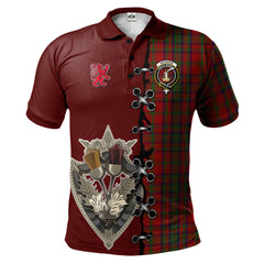 Clan Matheson Dress Tartan Polo Shirt - Lion Rampant And Celtic Thistle Style PZ18 Matheson Dress Tartan Tartan Polo