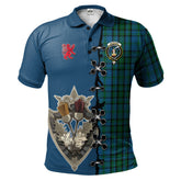 Clan Matheson Hunting Tartan Polo Shirt - Lion Rampant And Celtic Thistle Style CQ83 Matheson Hunting Tartan Tartan Polo