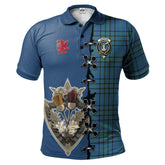 Clan Matheson Hunting Ancient Tartan Polo Shirt - Lion Rampant And Celtic Thistle Style XU34 Matheson Hunting Ancient Tartan Tartan Polo