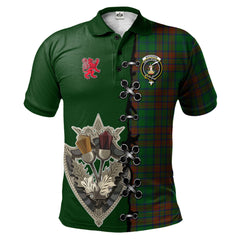 Clan Matheson Hunting Highland Tartan Polo Shirt - Lion Rampant And Celtic Thistle Style KZ70 Matheson Hunting Highland Tartan Tartan Polo