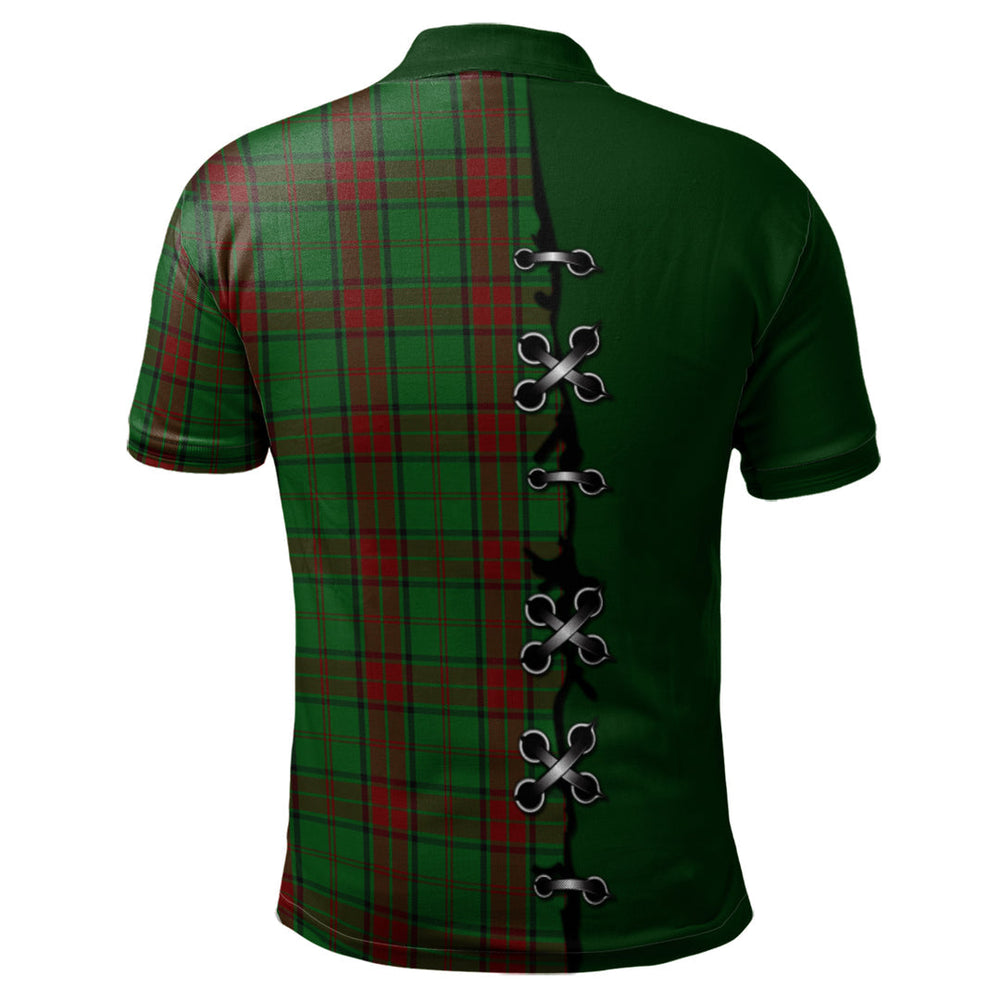 Clan Maxwell Hunting Tartan Polo Shirt - Lion Rampant And Celtic Thistle Style KP23 Maxwell Hunting Tartan Tartan Polo