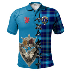 Clan McKerrell Tartan Polo Shirt - Lion Rampant And Celtic Thistle Style OA82 McKerrell Tartan Tartan Polo