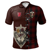 Clan Menzies Hunting Tartan Polo Shirt - Lion Rampant And Celtic Thistle Style XF47 Menzies Hunting Tartan Tartan Polo