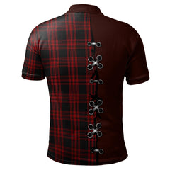 Clan Menzies Hunting Tartan Polo Shirt - Lion Rampant And Celtic Thistle Style XF47 Menzies Hunting Tartan Tartan Polo