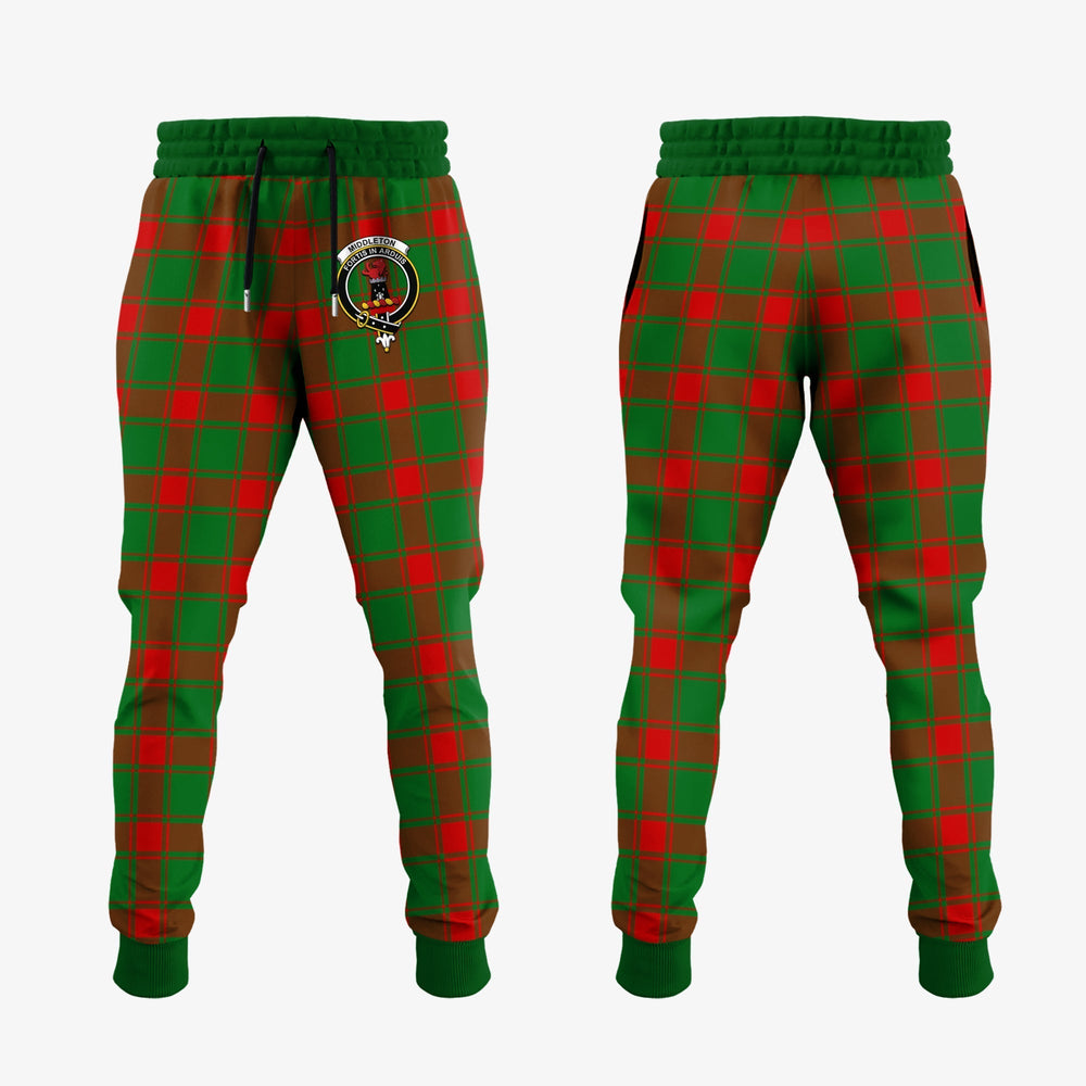 Clan Middleton Modern Tartan Crest Jogger Sweatpants OO44 Clan Middleton Tartan Today