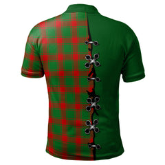 Clan Middleton Modern Tartan Polo Shirt - Lion Rampant And Celtic Thistle Style NB48 Middleton Modern Tartan Tartan Polo