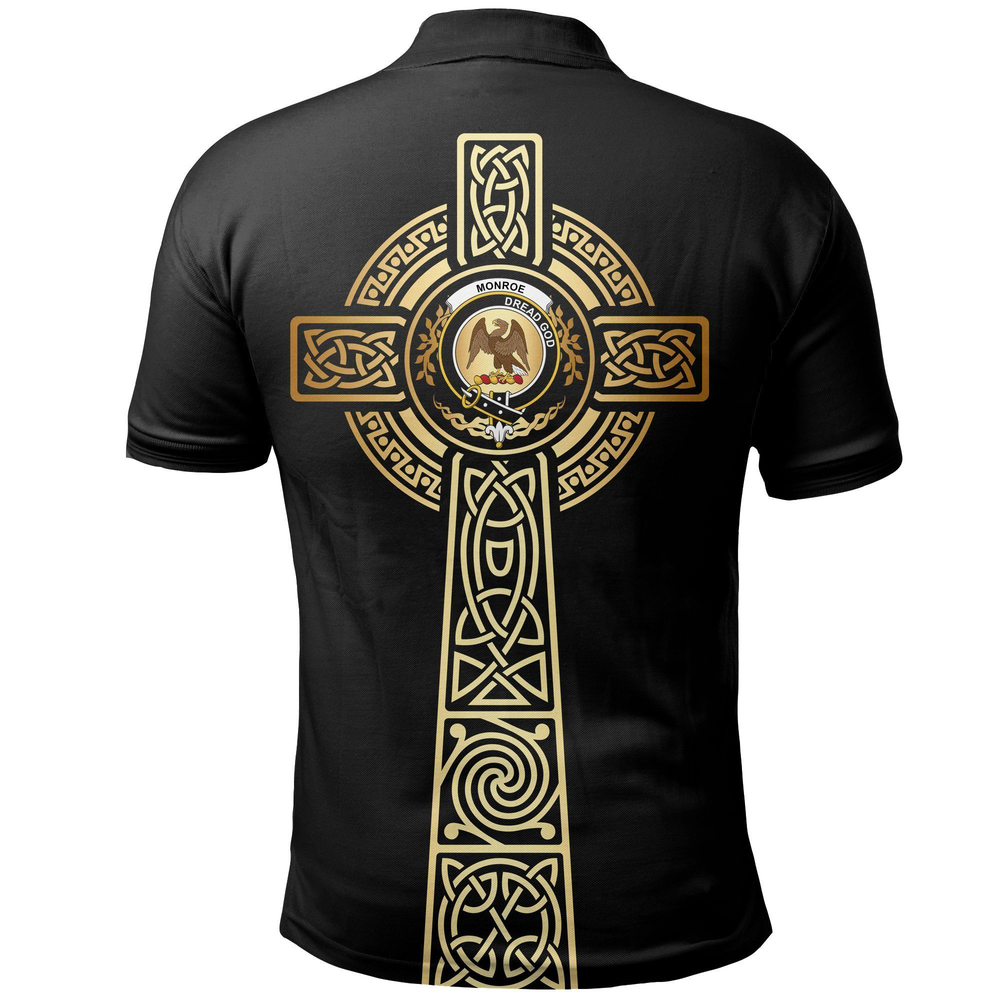 Clan Monroe Clan Unisex Polo Shirt - Celtic Tree Of Life UB40 Monroe Tartan Tartan Polo