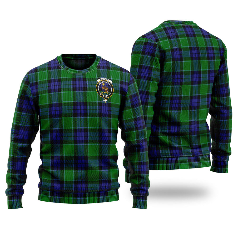 Clan Monteith Tartan Christmas Ugly Sweater FL77 Monteith Tartan Tartan Sweater