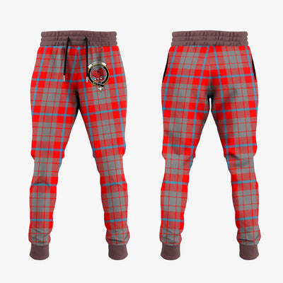 Clan Moubray Tartan Crest Jogger Sweatpants