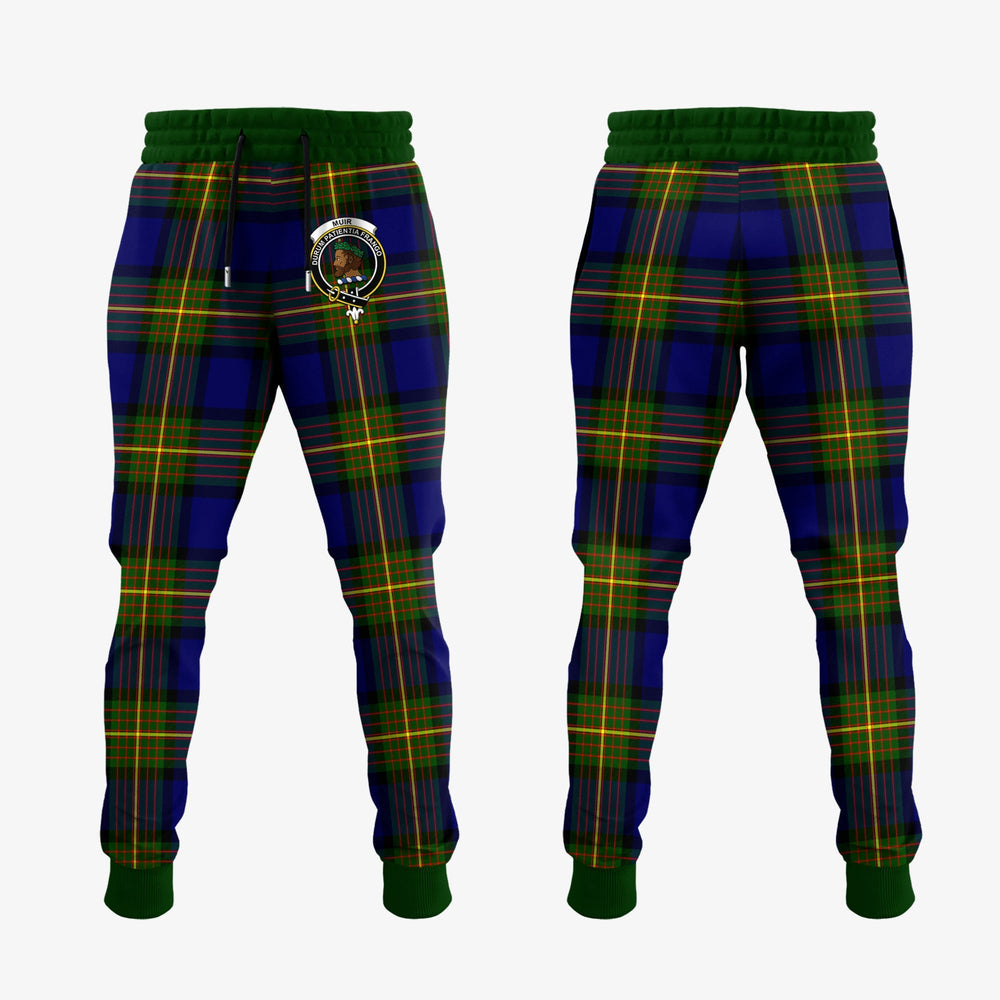 Clan Muir Tartan Crest Jogger Sweatpants BZ39 Clan Muir_More Tartan Today
