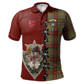 Clan Muirhead Old Tartan Polo Shirt - Lion Rampant And Celtic Thistle Style OZ34 Muirhead Old Tartan Tartan Polo