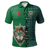 Clan Murray of Atholl Ancient Tartan Polo Shirt - Lion Rampant And Celtic Thistle Style XB64 Murray of Atholl Ancient Tartan Tartan Polo