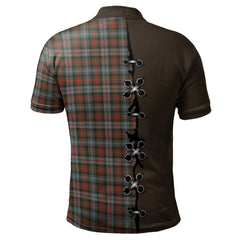 Clan Murray of Atholl Weathered Tartan Polo Shirt - Lion Rampant And Celtic Thistle Style AU97 Murray of Atholl Weathered Tartan Tartan Polo