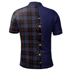 Clan Nairn Tartan Polo Shirt - Lion Rampant And Celtic Thistle Style FE46 Nairn Tartan Tartan Polo
