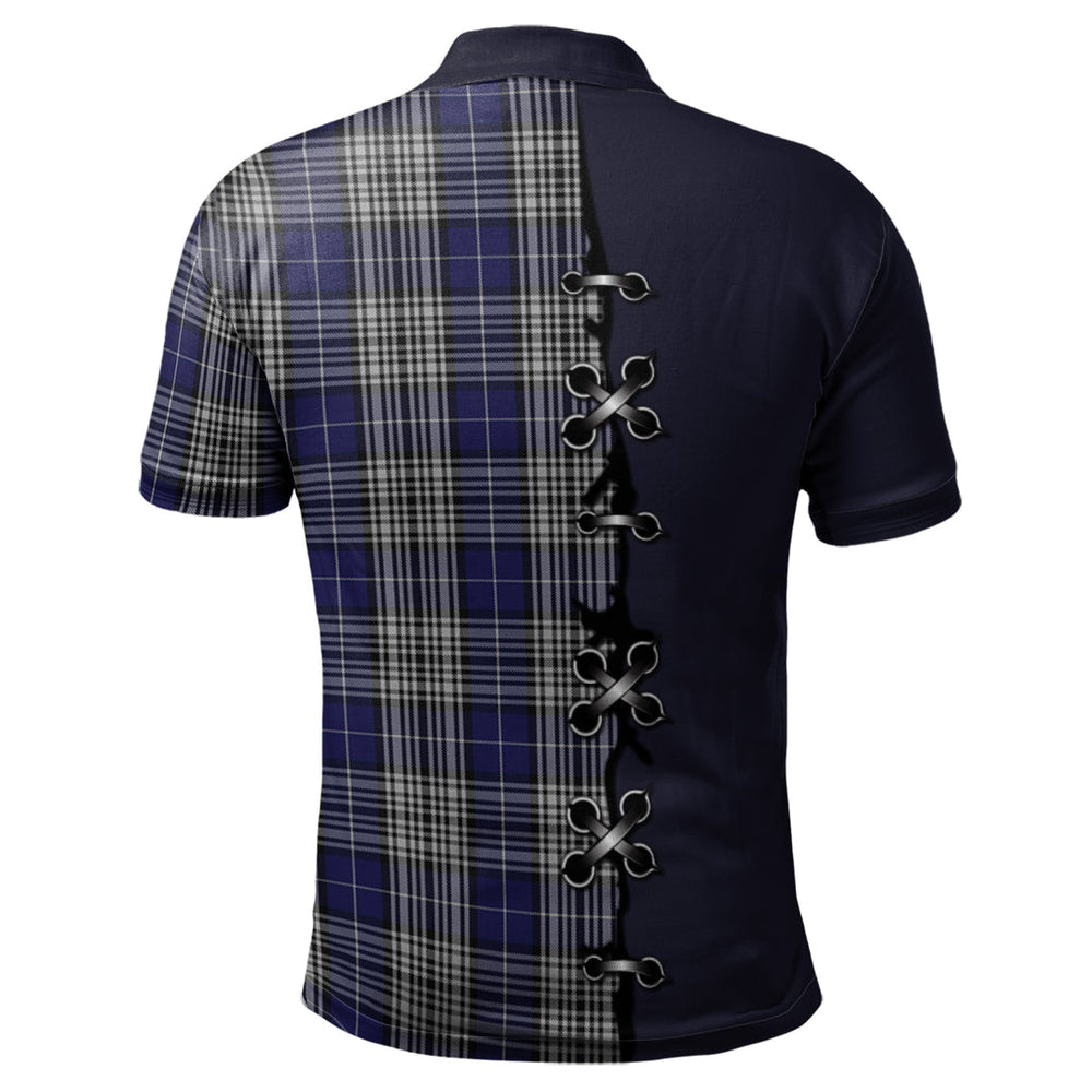 Clan Napier Tartan Polo Shirt - Lion Rampant And Celtic Thistle Style YM65 Napier Tartan Tartan Polo