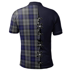 Clan Napier Tartan Polo Shirt - Lion Rampant And Celtic Thistle Style YM65 Napier Tartan Tartan Polo