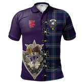 Clan Nevoy Tartan Polo Shirt - Lion Rampant And Celtic Thistle Style UJ51 Nevoy Tartan Tartan Polo