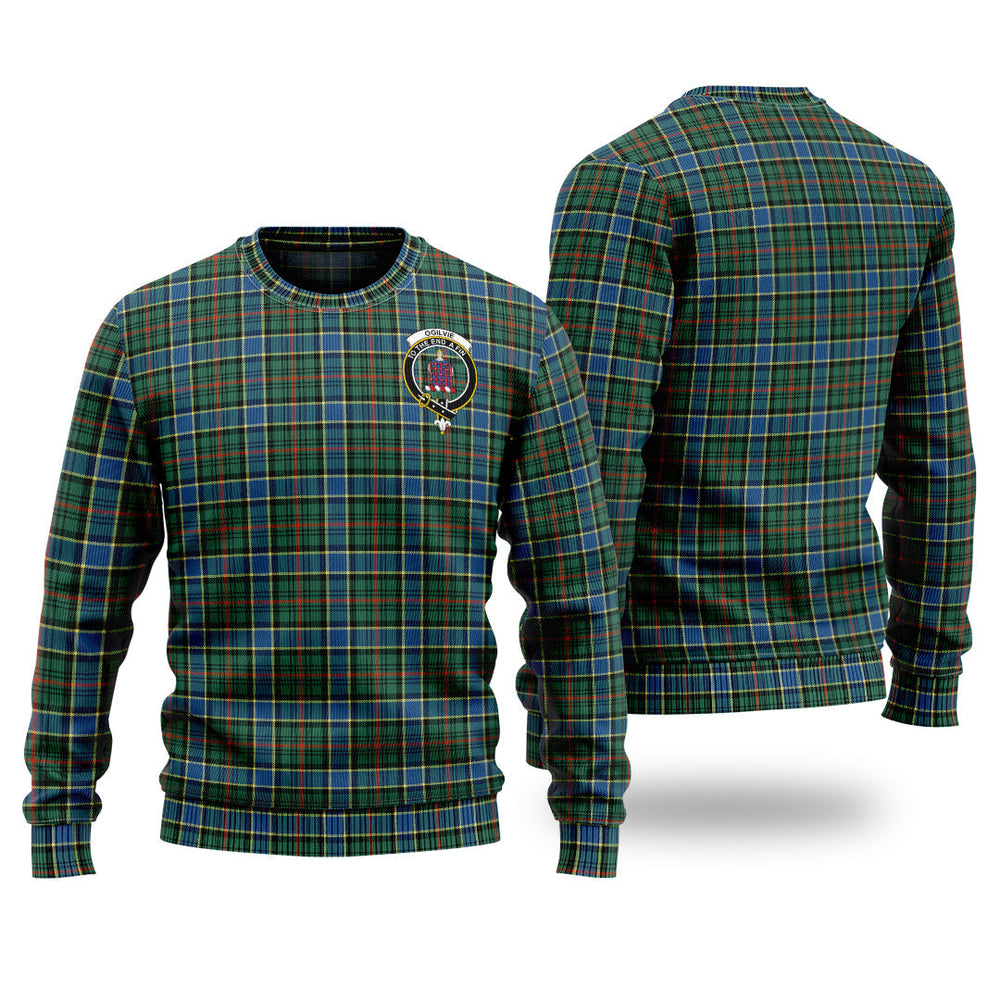 Clan Ogilvie (Ogilvy) Hunting Ancient Tartan Christmas Ugly Sweater JU94 Ogilvie (Ogilvy) Hunting Ancient Tartan Tartan Sweater