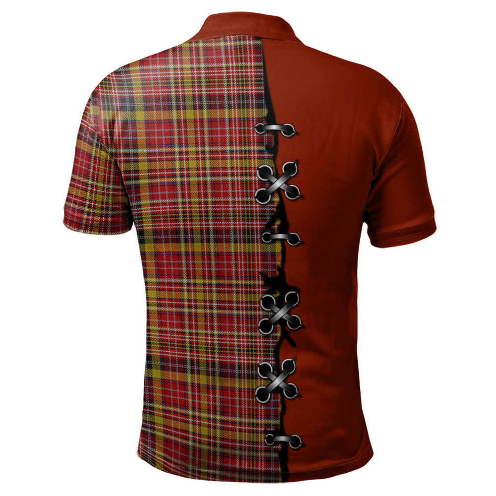 Clan Ogilvie (Ogilvy) of Strathallan Tartan Polo Shirt - Lion Rampant And Celtic Thistle Style EY98 Ogilvie (Ogilvy) of Strathallan Tartan Tartan Polo