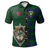 Clan Oliphant Tartan Polo Shirt - Lion Rampant And Celtic Thistle Style WM33 Oliphant Tartan Tartan Polo