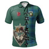 Clan Oliphant Ancient Tartan Polo Shirt - Lion Rampant And Celtic Thistle Style BP77 Oliphant Ancient Tartan Tartan Polo