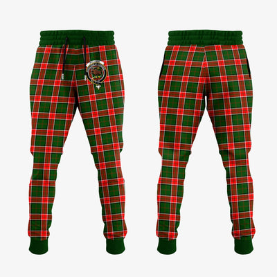 Clan Pollock Modern Tartan Crest Jogger Sweatpants