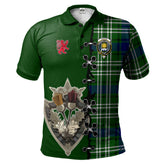Clan Purves Tartan Polo Shirt - Lion Rampant And Celtic Thistle Style CE31 Purves Tartan Tartan Polo