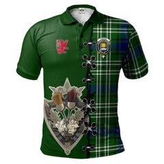 Clan Purves Tartan Polo Shirt - Lion Rampant And Celtic Thistle Style CE31 Purves Tartan Tartan Polo