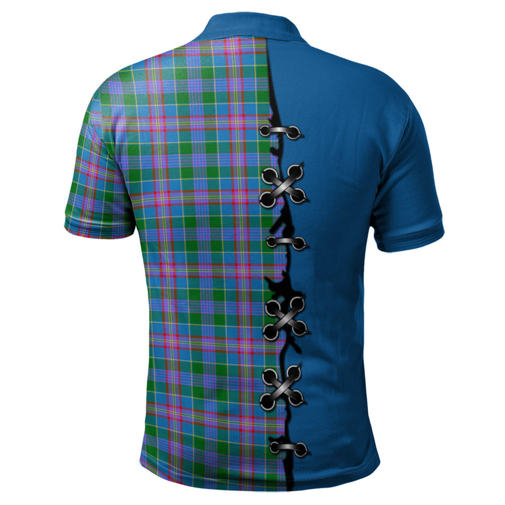 Clan Ralston Tartan Polo Shirt - Lion Rampant And Celtic Thistle Style ON23 Ralston Tartan Tartan Polo