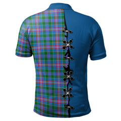 Clan Ralston Tartan Polo Shirt - Lion Rampant And Celtic Thistle Style ON23 Ralston Tartan Tartan Polo