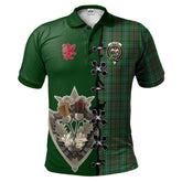 Clan Ralston USA Tartan Polo Shirt - Lion Rampant And Celtic Thistle Style DO10 Ralston USA Tartan Tartan Polo