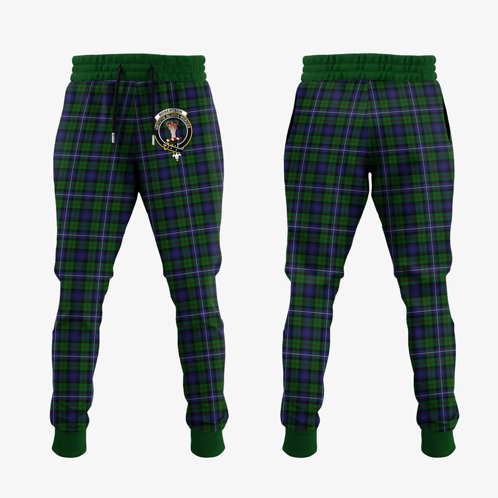 Clan Robertson Hunting Tartan Crest Jogger Sweatpants ZB52 Clan Robertson Tartan Today