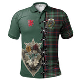 Clan Rollo Hunting Tartan Polo Shirt - Lion Rampant And Celtic Thistle Style WK19 Rollo Hunting Tartan Tartan Polo