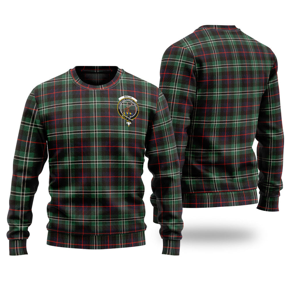 Clan Rollo Hunting Tartan Christmas Ugly Sweater TD93 Rollo Hunting Tartan Tartan Sweater