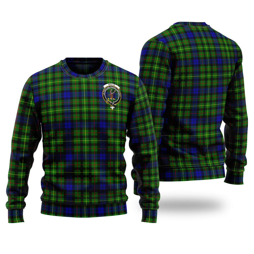 Clan Rollo Modern Tartan Christmas Ugly Sweater HP60 Rollo Modern Tartan Tartan Sweater
