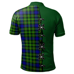 Clan Rollo Modern Tartan Polo Shirt - Lion Rampant And Celtic Thistle Style HW67 Rollo Modern Tartan Tartan Polo