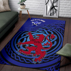 Scotland Area Rug Scotland Symbol With Celtic Patterns