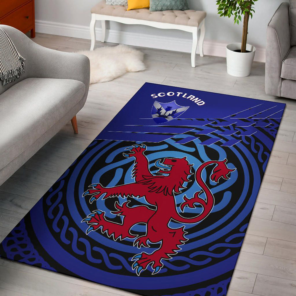 Scotland Area Rug Scotland Symbol With Celtic Patterns