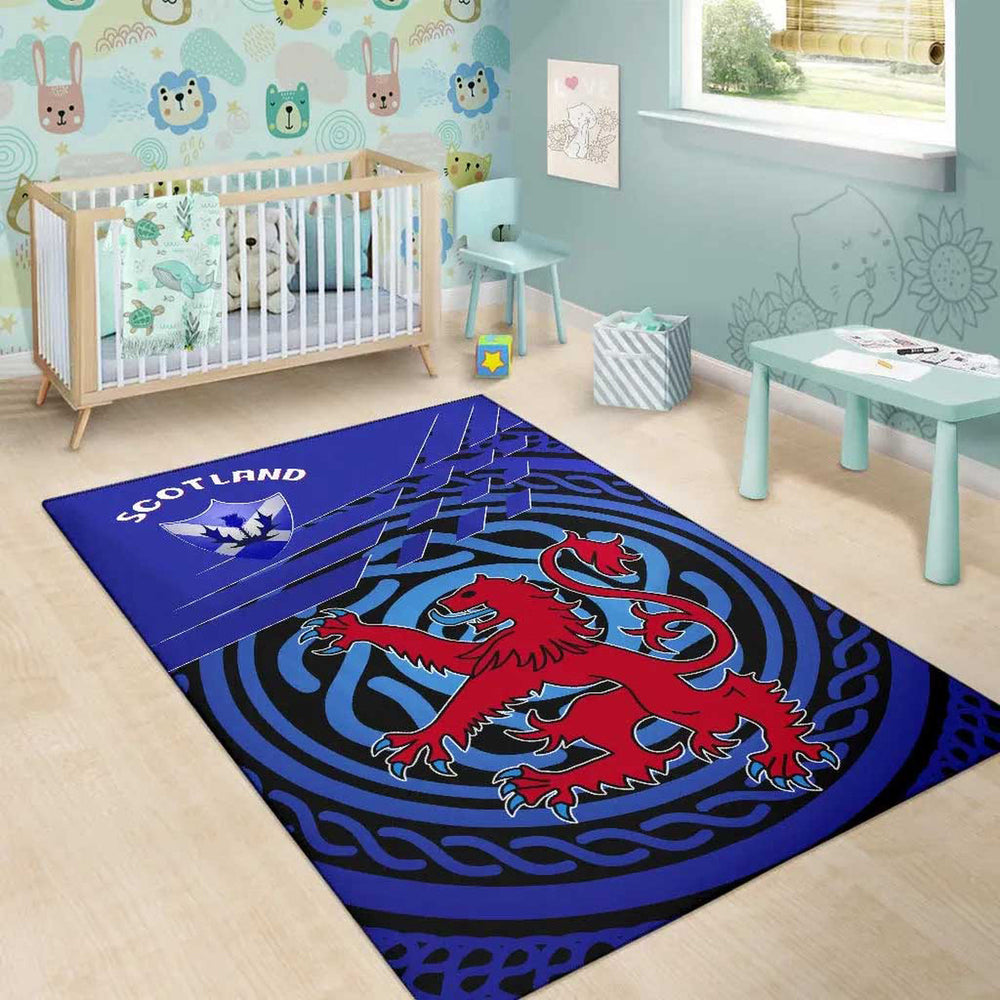 Scotland Area Rug Scotland Symbol With Celtic Patterns
