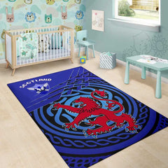 Scotland Area Rug Scotland Symbol With Celtic Patterns