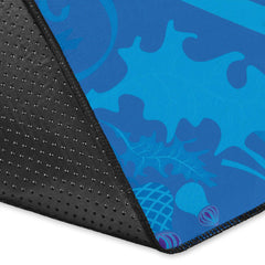 Scotland Celtic Area Rug Scottish Lion with Thistle Patterns