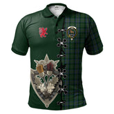 Clan Scott Hunting Tartan Polo Shirt - Lion Rampant And Celtic Thistle Style OC62 Scott Hunting Tartan Tartan Polo