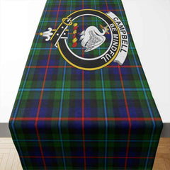 Clan Campbell Tartan Crest Table Runner Cotton EL67 Campbell Tartan Tartan Table Runner