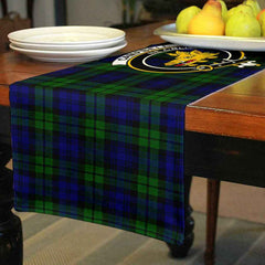 Clan Campbell of Breadalbane Tartan Crest Table Runner Cotton HR84 Campbell of Breadalbane Tartan Tartan Table Runner