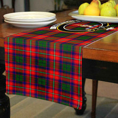 Clan Charteris (Earl of Wemyss) Tartan Crest Table Runner Cotton IS93 Charteris (Earl of Wemyss) Tartan Tartan Table Runner