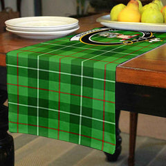 Clan Clephane (or Clephan) Tartan Crest Table Runner Cotton WP82 Clephane (or Clephan) Tartan Tartan Table Runner