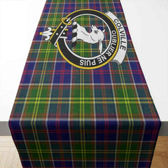 Clan Colville Tartan Crest Table Runner Cotton TG44 Colville Tartan Tartan Table Runner